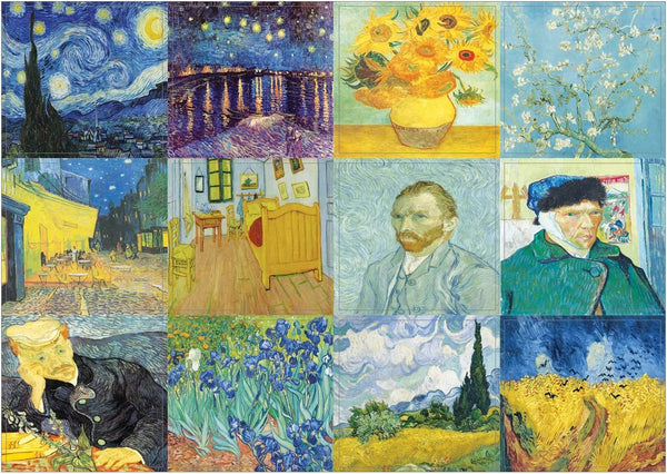 Van Gogh Famous Paintings Stickers - 20 Sheets - Artistic Inspiring Wall Stickers for Men, Women, Teens. Great to Stick on Laptops, Walls, Table, Desk, and Any Surfaces â€“ Cool Gift Token Giveaways