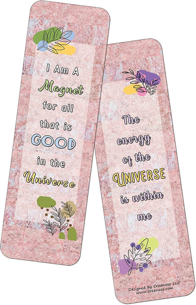 Positive Manifestation Bookmarks (2-Sets X 6 Cards)