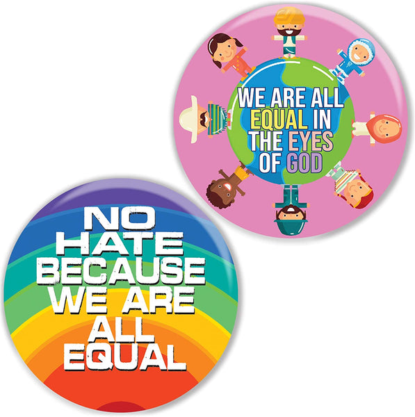 We're All Equal Pinback Buttons (10 Pack)