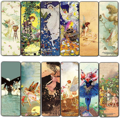 Creanoso Fairies Bookmarks (60-Pack) ÃƒÂ¢Ã¢â€šÂ¬Ã¢â‚¬Å“ Inspirational Premium Gift Bookmarker Card Collection for Bookworms, Bibliophiles, Men & Women, Adults ÃƒÂ¢Ã¢â€šÂ¬Ã¢â‚¬Å“ Cool Art Impressions Page Clipper