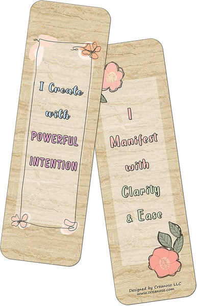 Positive Manifestation Bookmarks (2-Sets X 6 Cards)
