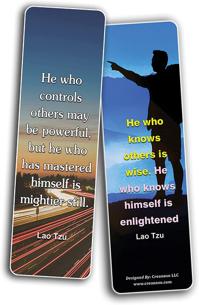 Lao Tzu Qoutes Bookmarks (10Sets x 6 Cards)