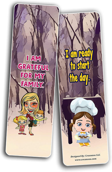 Building Confidence in Kids Bookmarks (12-Pack) Premium Quality Gift Ideas for All Occasions - Stocking Stuffers Party Favor & Giveaways