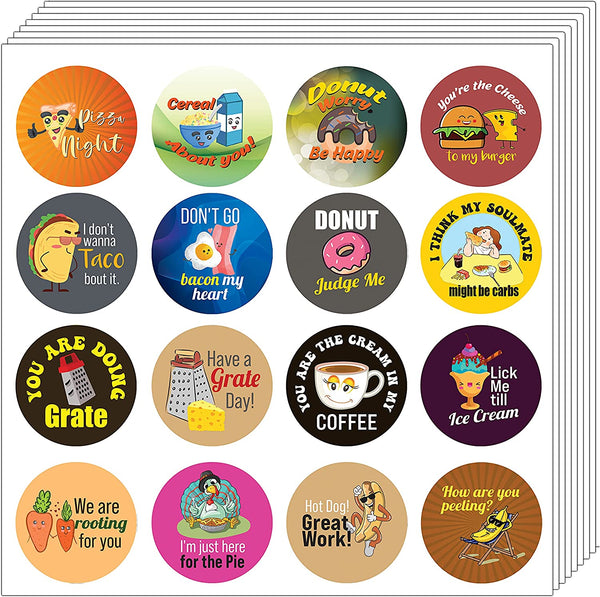 Funny Meal Sticker (5 Sets X 16 Designs)