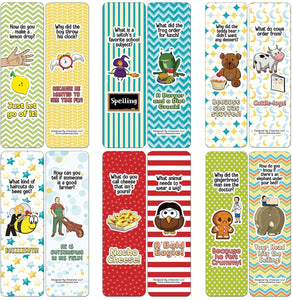 Creanoso Jokes for Kids Series Bookmarks Cards - Series 3 (30-Pack) - Classroom Reward Incentives for Students and Children - Stocking Stuffers Party Favors & Giveaways for Teens & Adults