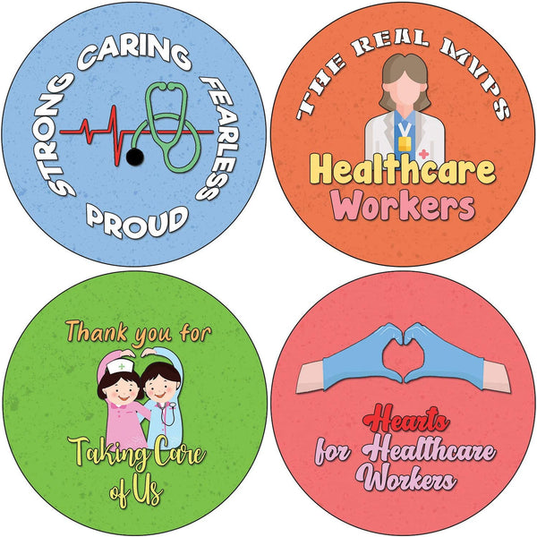Creanoso Health Care Heroes Appreciation Stickers (20-Sheet) - Premium Quality Gift Ideas for Children, Teens, & Adults for All Occasions - Stocking Stuffers Party Favor & Giveaways