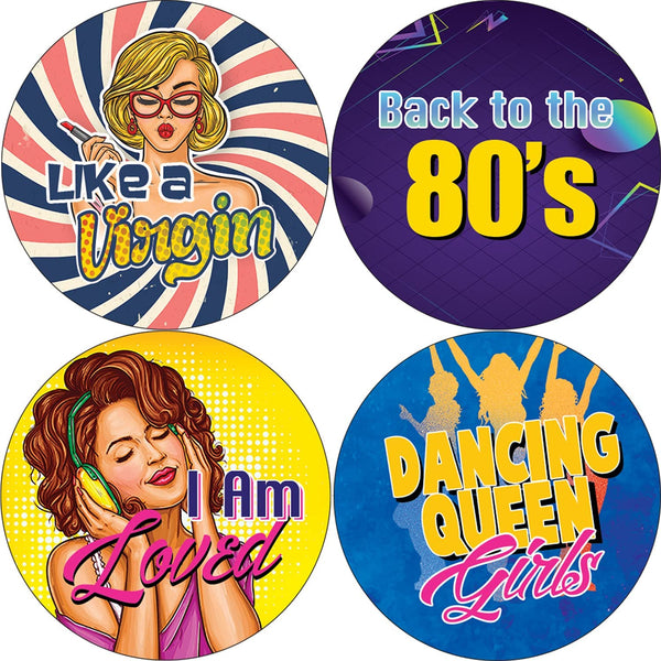 80's Girl Stickers (10 Sets X 16 Designs)