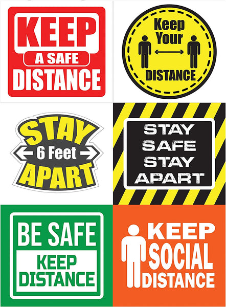 Keep Your Distance Stickers 8 Sets (12 designs x 8pcs each)