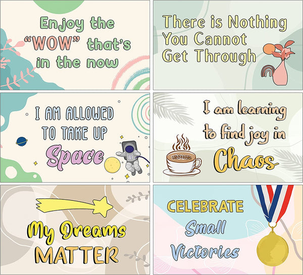 Self Care and Self Affirmation Writable Message Card / Lunch Box Cards (1 Set X 30 Designs)
