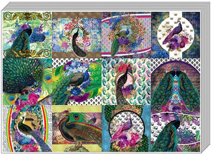 Creanoso Peacock Stickers (10-Sheet) â€“ Total 120 pcs (10 X 12pcs) Individual Small Size 2.1 x 2. Inches , Unique Designs DIY Decoration Art Decal for Children