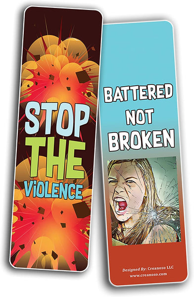Domestic Violence Bookmarks (2-Sets X 6 Cards)