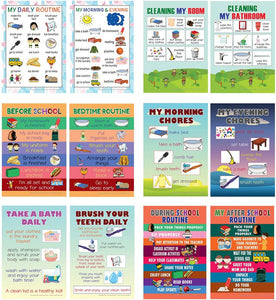 Daily Routines Posters (24-Pack)
