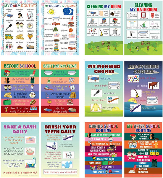 Daily Routines Posters (24-Pack)
