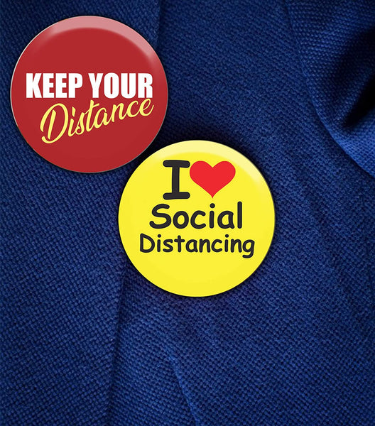 Keep Your Distance Pinback Buttons (10 Pack)