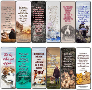 Creanoso Inspirational Dog Quotes Bookmarks (30-Pack) Ã¢â‚¬â€œ Stocking Stuffers Gift for Men & Women, Teens - Rewards Gifts Ã¢â‚¬â€œ Awesome Bookmark Collection for Dog Lovers Ã¢â‚¬â€œ Bulk Set Pack