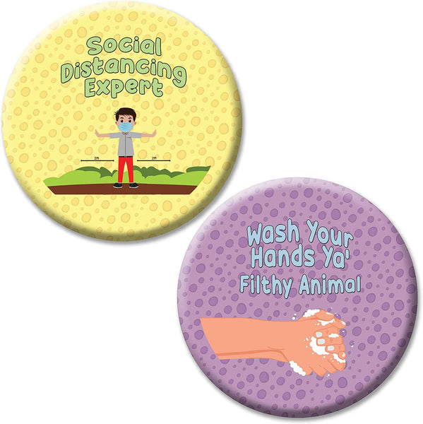 Funny Social Distancing Pinbuttons