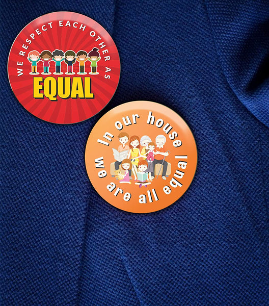 We're All Equal Pinback Buttons (10 Pack)