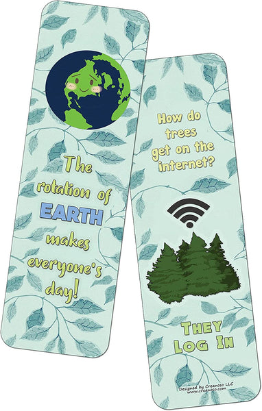 Funny Earth Jokes Bookmarks (2-Sets X 6 Cards)