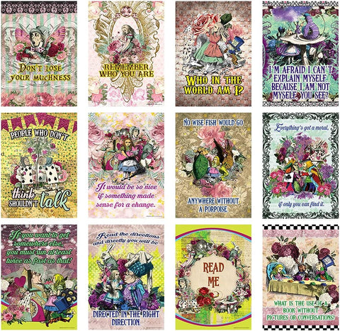 Alice in Wonderland Decor Posters (24 - Pack)
