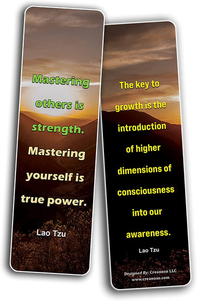 Lao Tzu Qoutes Bookmarks (10Sets x 6 Cards)