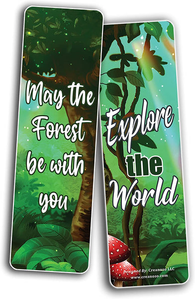 Creanoso Outdoor Expedition Bookmarks (5-Sets X 6 Cards) â€“ Daily Inspirational Card Set â€“ Interesting Book Page Clippers â€“ Great Gifts for Adults and Teens