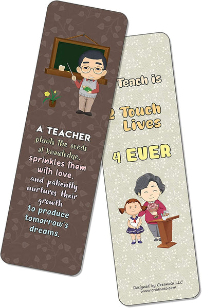 Teacher Appreciation Bookmarks (60-Packs)