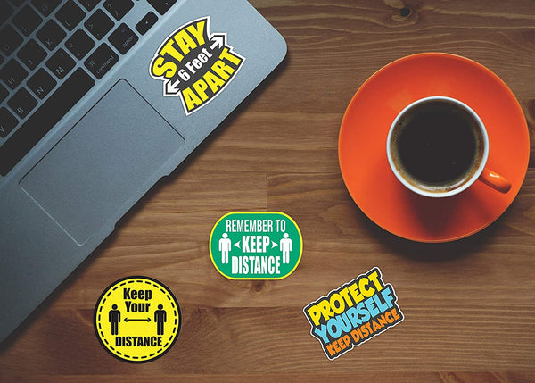Keep Your Distance Stickers 4 Sets (12 designs x 4pcs each)