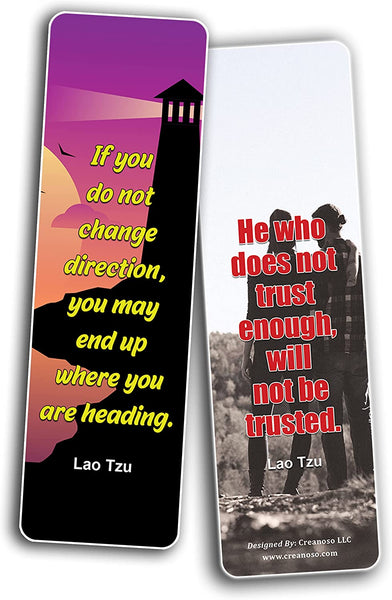 Lao Tzu Qoutes Bookmarks (10Sets x 6 Cards)
