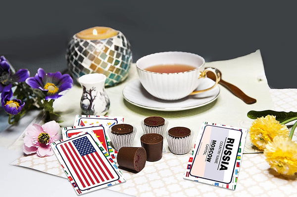 Country Flags and Their Capital Learning Cards (4 Deck)