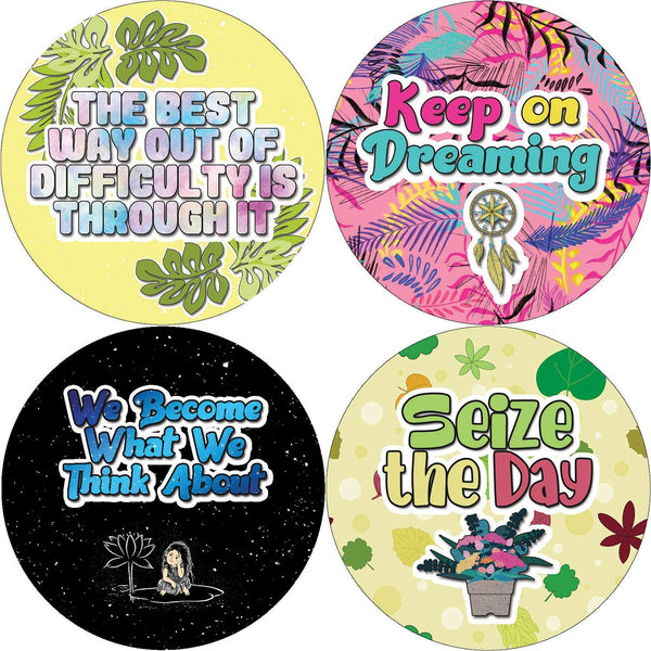 Creanoso Positive Motivational Stickers Series 2 (10-Sheet) - Assorted Designs for Children - Classroom Reward Incentives for Students - Stocking Stuffers Party Favors & Giveaways for Teens & Adults