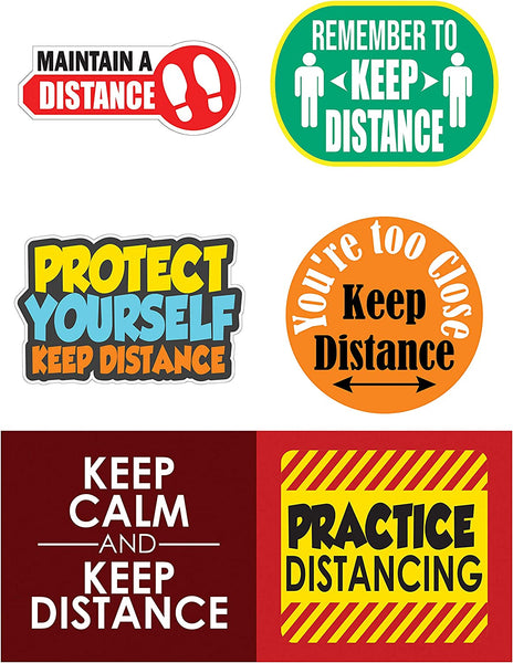 Keep Your Distance Stickers 8 Sets (12 designs x 8pcs each)