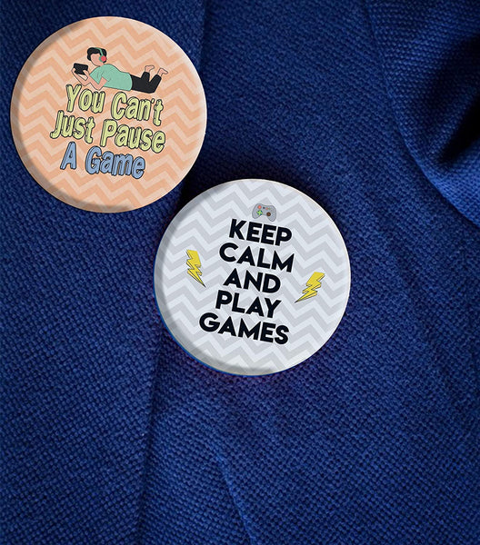 Creanoso Funny Pinback Buttons - Gamer (10-Pack) - Stocking Stuffers Premium Quality Gift Ideas for Children, Teens, & Adults - Corporate Giveaways & Party Favors
