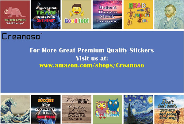 Creanoso US States and Territories Flags and American Symbols Stickers (2-Sets) - 8 Sheets