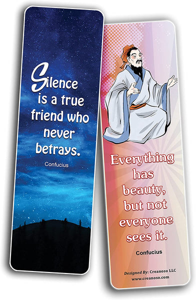 Confucius Quotes Bookmarks - (10 Sets x 6 Cards)