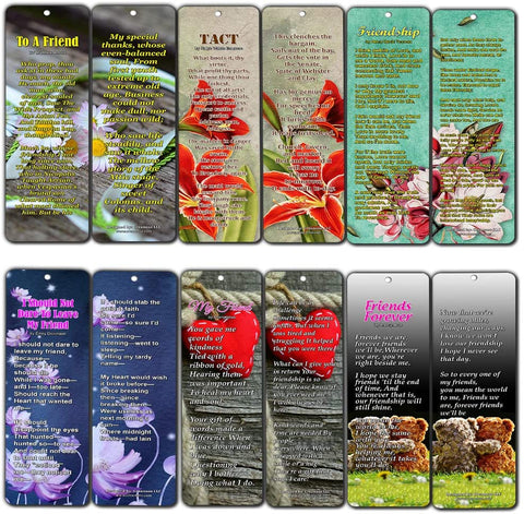 Famous Classical Short Poems Bookmarks Series 2 - Friendship (60-Pack)