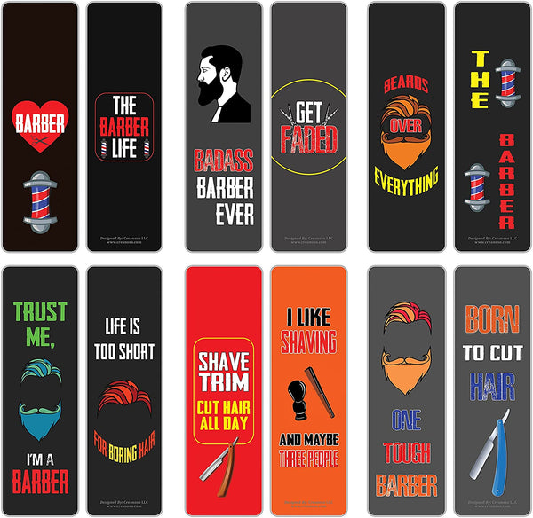 I am a Barber Bookmarks (5-Sets X 6 Cards)