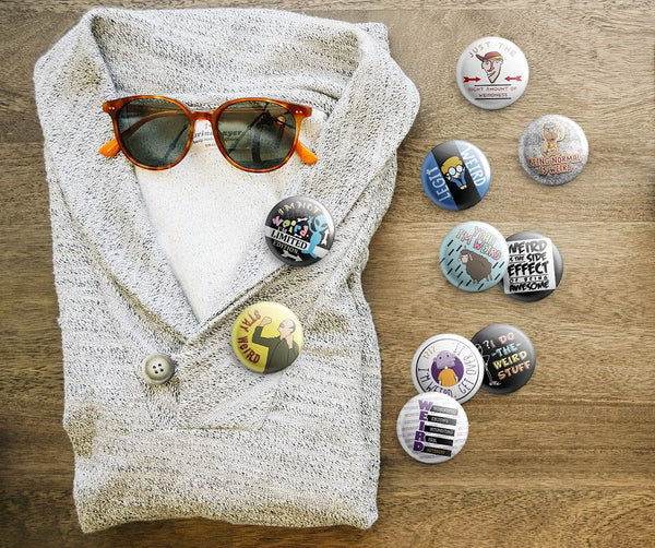 Funny weird Pinback Buttons (1-Set X 10 Buttons)