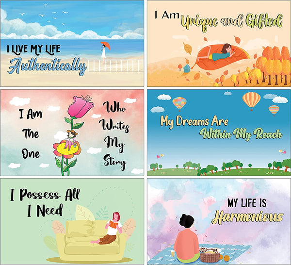 Creanoso My Vision Message Writable Message Card Lunch Box Notes for Kids (30 cards x 1 set) - Fun and Inspiring Lunch Box Flashcards