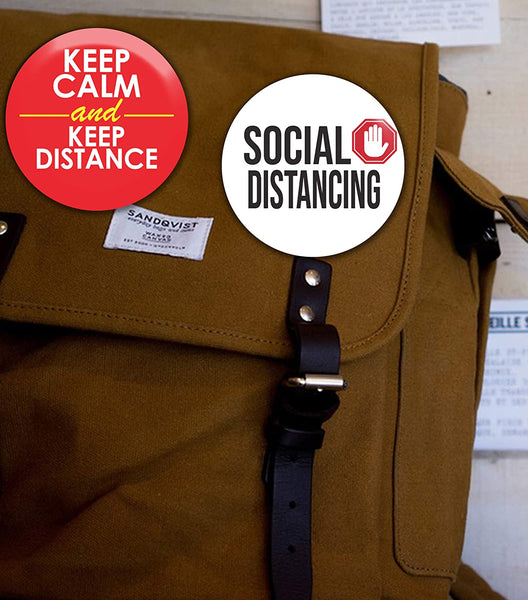 Keep Your Distance Pinback Buttons (10 Pack)