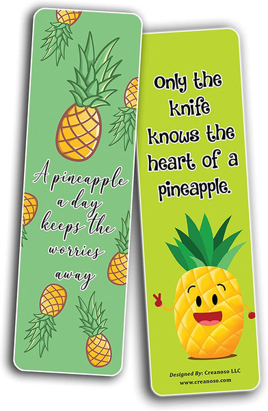 Pineapple Bookmarks (5-Sets X 6 Cards)