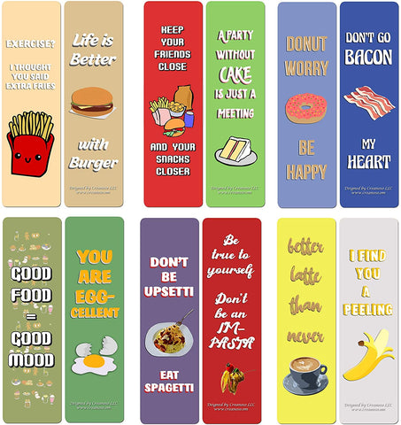 Creanoso Funny Nurse Bookmarks Cards (30-Pack) - Assorted Designs for Children - Classroom Reward Incentives for Students - Stocking Stuffers Party Favors & Giveaways for Teens & Adults