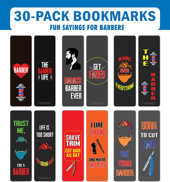 I am a Barber Bookmarks (5-Sets X 6 Cards)
