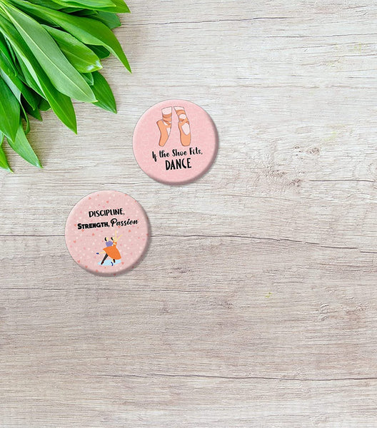 Creanoso Ballet Pin buttons (1 X 10 Designs) - Stocking Stuffers Premium Quality Gift Ideas for Children, Teens, & Adults - Corporate Giveaways & Party Favors