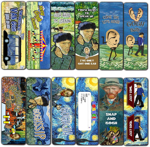 Cool Obsessed with Van Gogh Bookmarks Series 2 (30-Pack)- Artist Reading Collection Pack for Men, Women, Artists, Painters, Teens Ã¢â‚¬â€œ Art Impressions Book Page Clippers Ã¢â‚¬â€œ Business Rewards Incentives