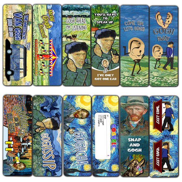 Creanoso Obsessed with Van Gogh Bookmarks Series 2 - Classical Art Impressions Page Clippers