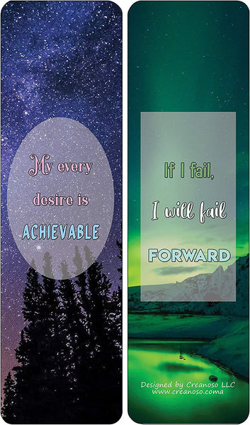 Creanoso Positive Affirmations Cards Series 2 (30-Pack) - Classroom Reward Incentives for Students and Children - Stocking Stuffers Party Favors & Giveaways for Teens & Adults