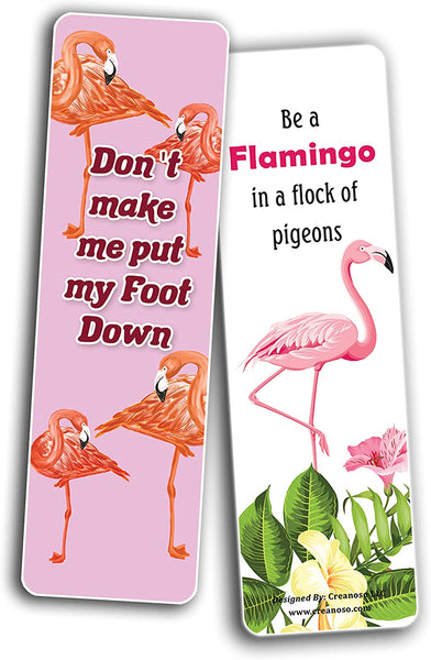 All About Flamingo Bookmarks (5-Sets X 6 Cards)