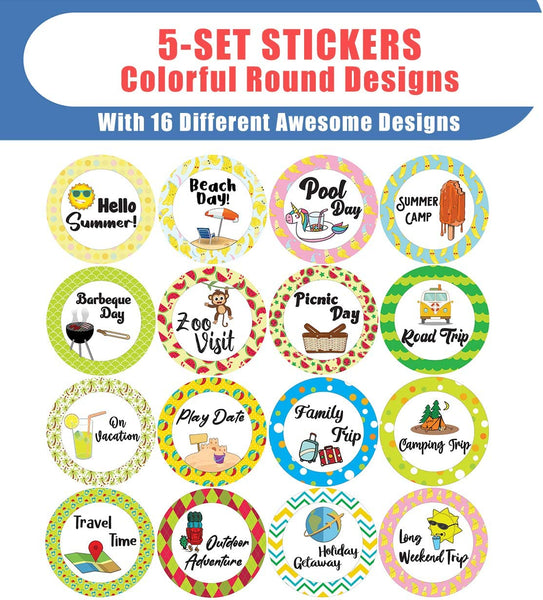 Vacation Planner Stickers (5-Sheet)