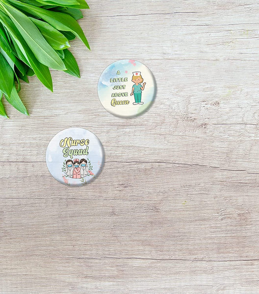Creanoso Nurse Life Pinback Buttons (1-Set X 10 Buttons) - Stocking Stuffers Premium Quality Gift Ideas for Children, Teens, & Adults - Corporate Giveaways & Party Favors