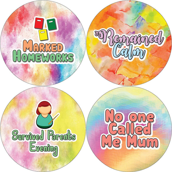 Creanoso Funny Stickers Series 4 - Teacher Reward (20-Sheet) - Premium Quality Gift Ideas for Children, Teens, & Adults for All Occasions - Stocking Stuffers Party Favor & Giveaways